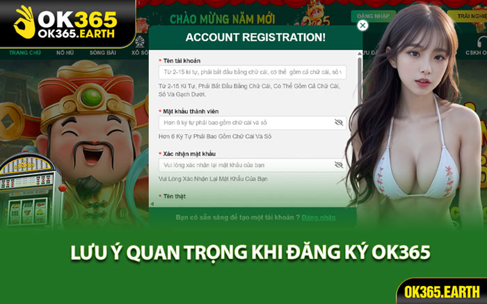Lưu Ý Quan Trọng Khi Đăng Ký OK365